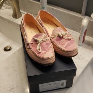 Cole Haan canvas boat shoes